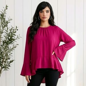 Massimo Elegant Women's Magenta Blouse